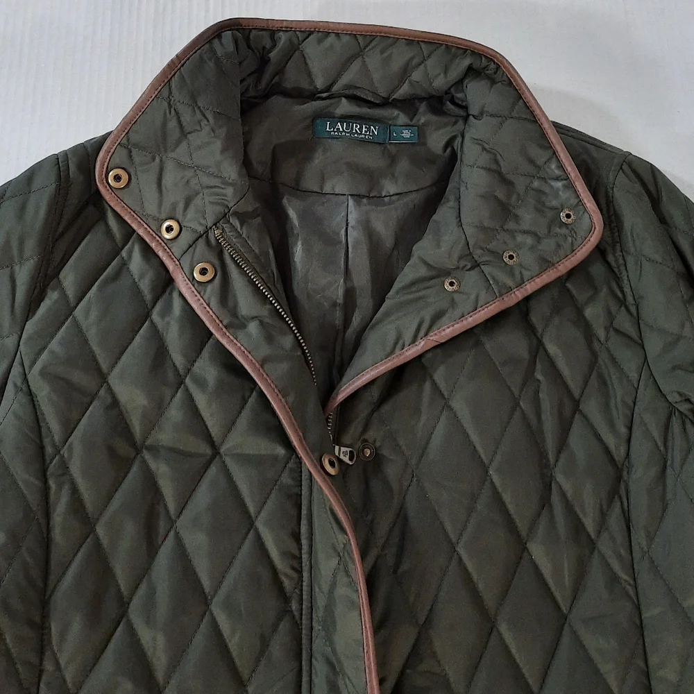 Lauren Ralph Lauren Long Quilted Coat - Picture 8 of 8